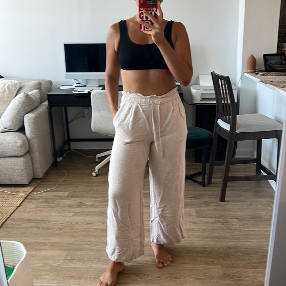 H&M linen feel pants